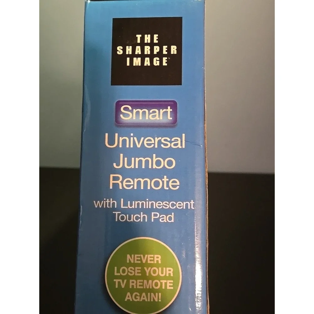 Jumbo Remote With Luminescent Touch Pad NEW‎ IN BOX Sharper Image Universal